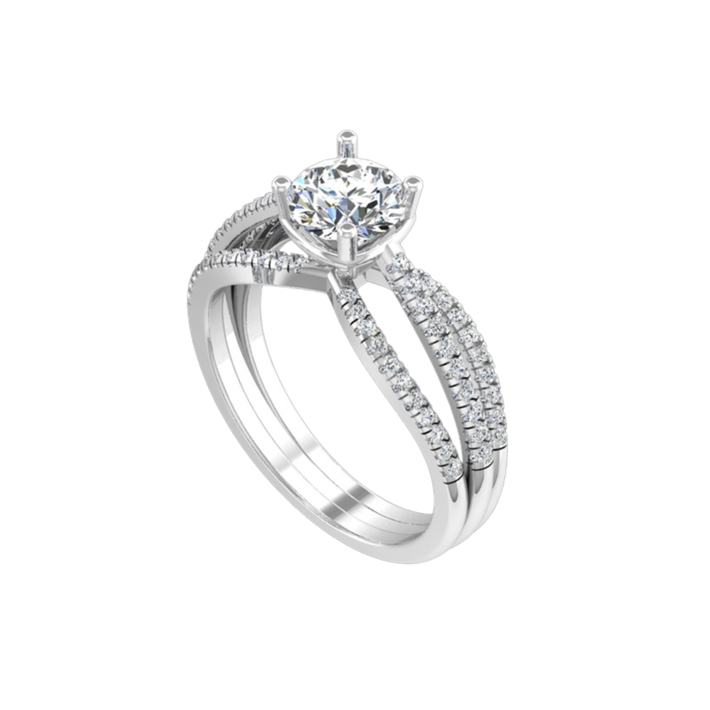 Guru Jewel's Center Solitaire Studded Beautiful Silver Ring For Her