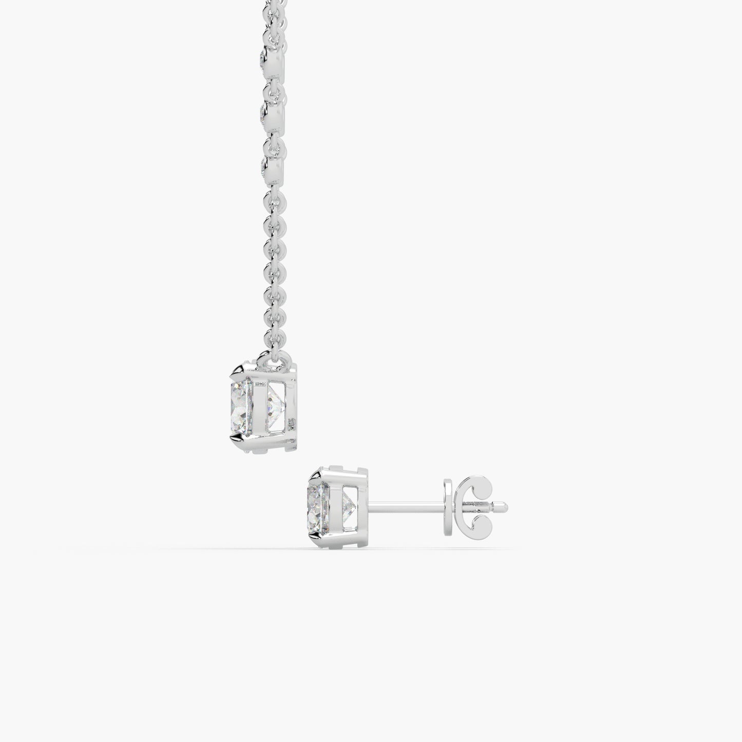 Guru Jewel's Round Solitaire Studded Devastating Silver Pendant Set For Her
