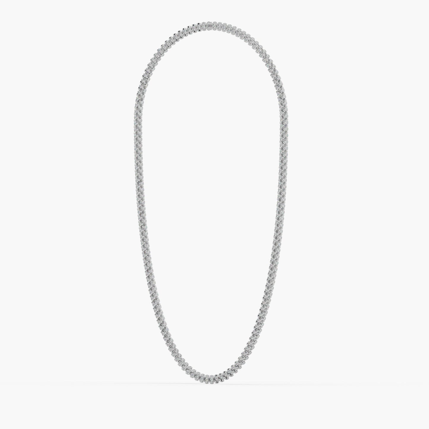 Guru Jewel's Astonishing Round Diamond Studded Silver String For Him