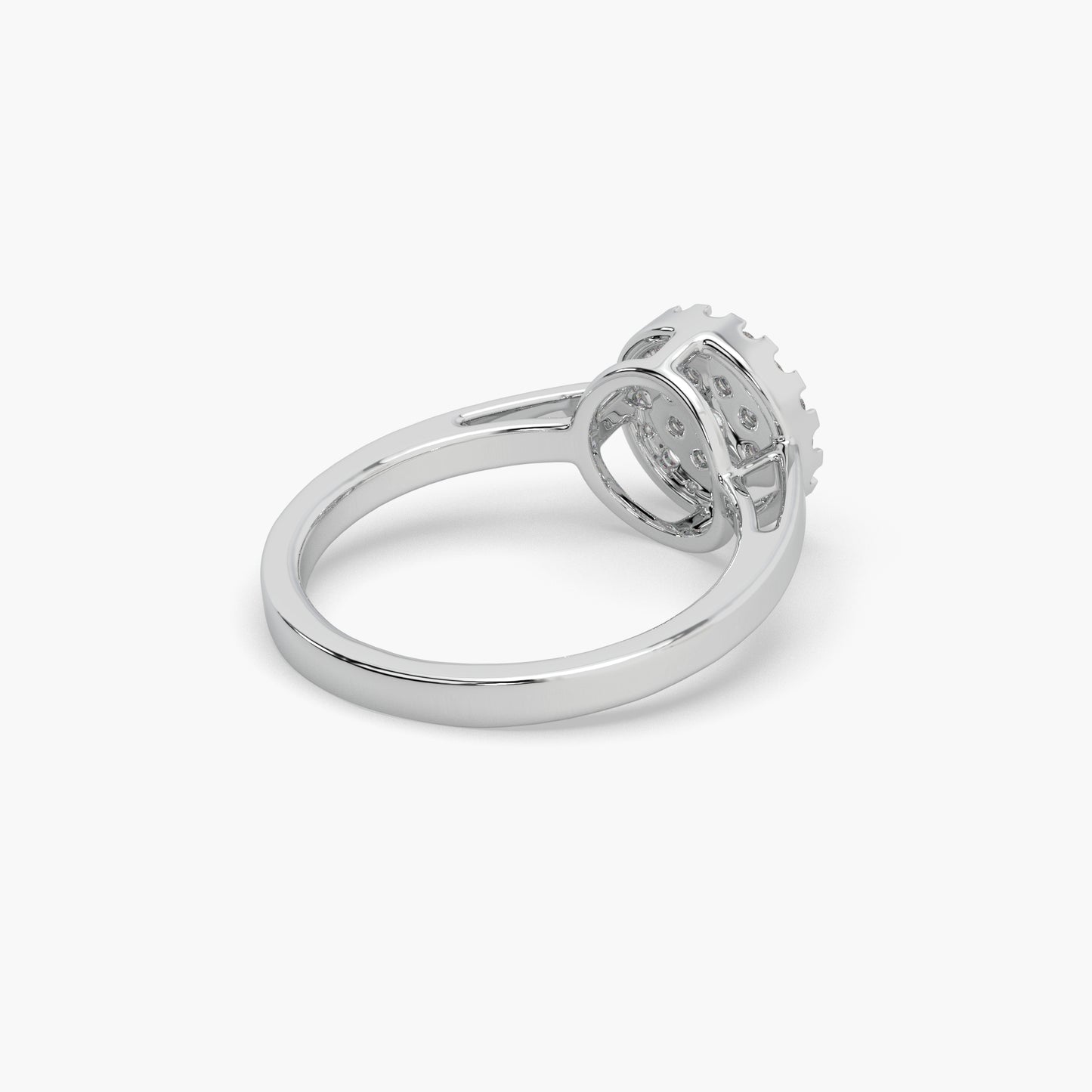 Guru Jewel's Diamond Studded Exclusive Silver Ring For Her
