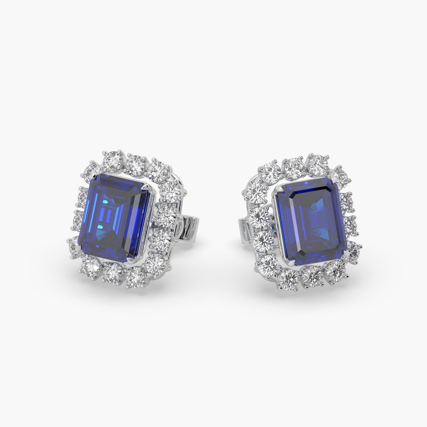 Guru Jewel's Emerald And Round Studded Earrings For Her