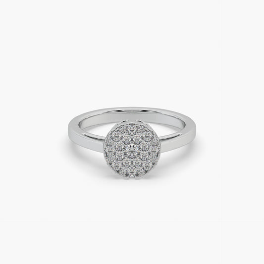 Guru Jewel's Diamond Studded Exclusive Silver Ring For Her