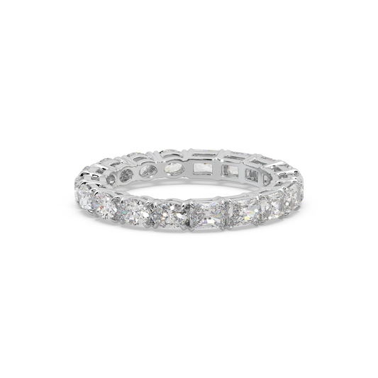 Exclusive Eternity Band 925 Silver And Diamond Studded Ladies Ring For Her