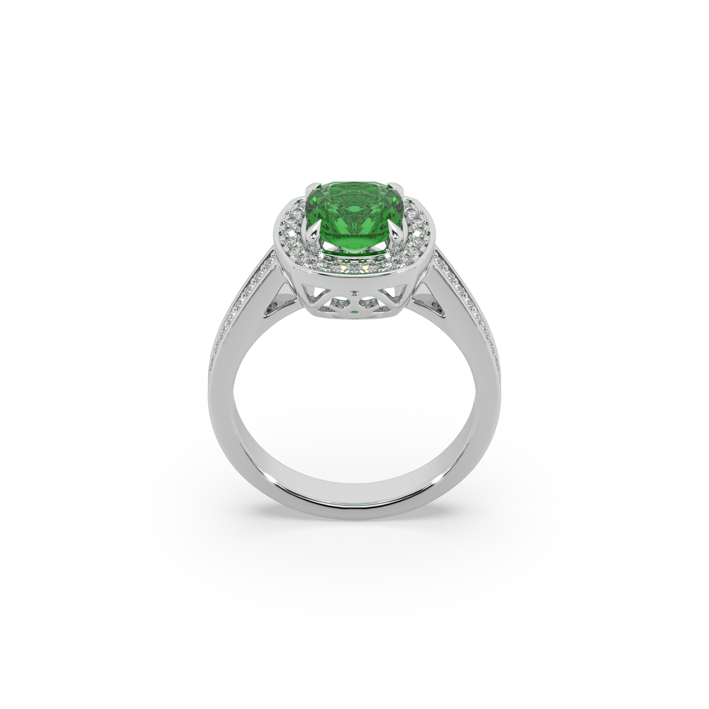 Pink Stone Studded 925 Silver Ladies Ring For Her