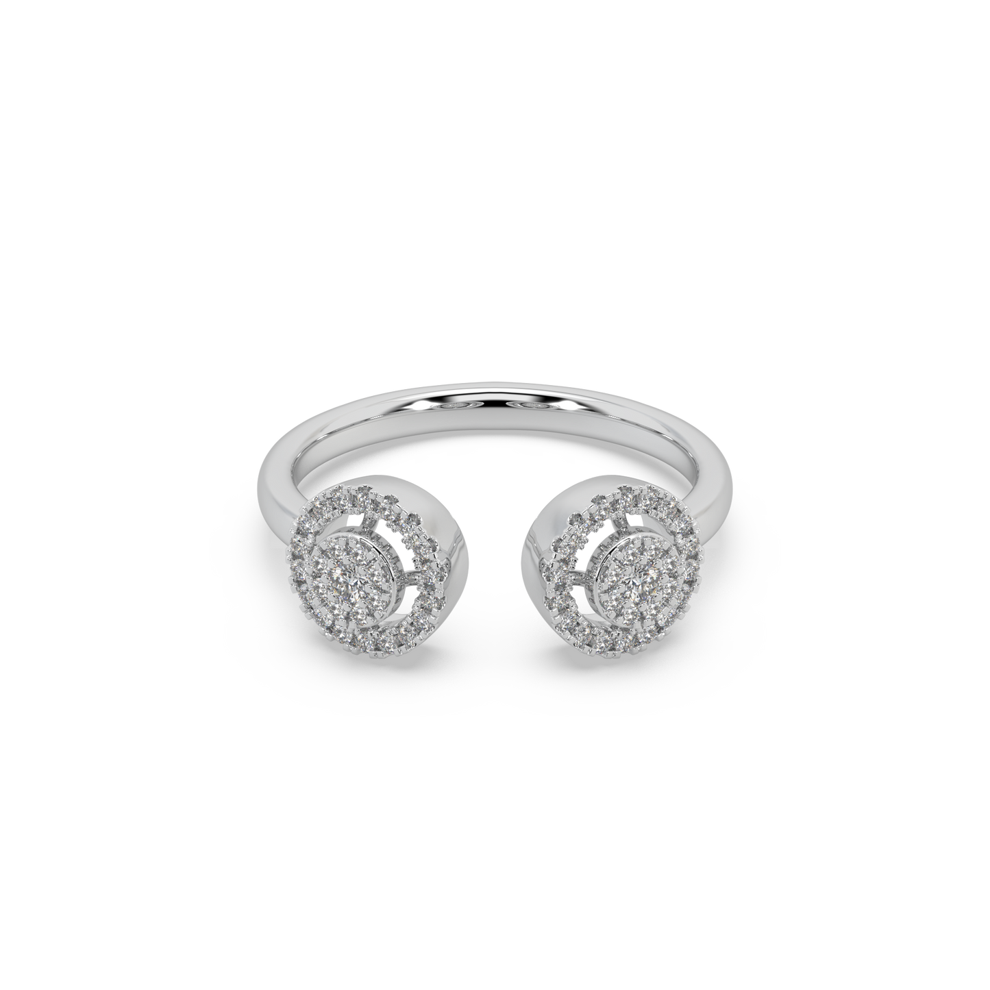 Wonderful Regular Wear 925 Silver Moissanite Studded Ladies Ring For Her