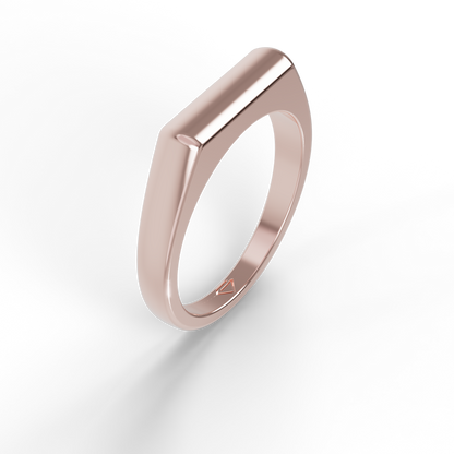 Guru Jewel's Silver Minimalist Signet Ring