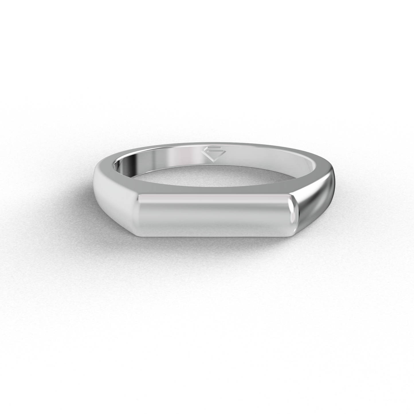 Guru Jewel's Silver Minimalist Signet Ring