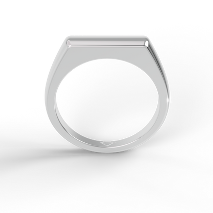 Guru Jewel's Silver Minimalist Signet Ring