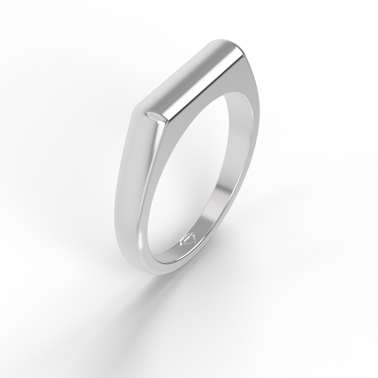 Guru Jewel's Silver Minimalist Signet Ring