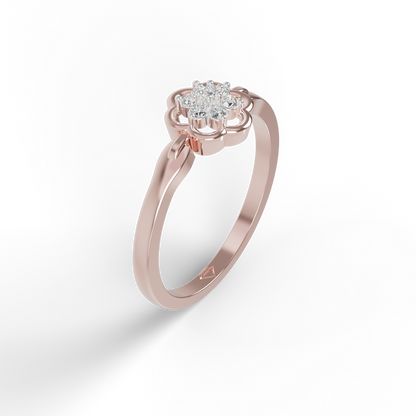 Guru Jewel's Astonishing C.Z Diamond Studded Silver Ring For Her