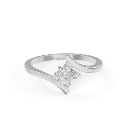 Guru Jewel's Devastating C.Z Diamond Studded Ring For Her