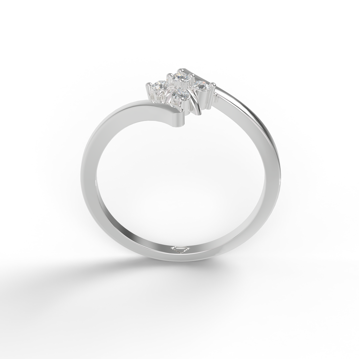 Guru Jewel's Devastating C.Z Diamond Studded Ring For Her
