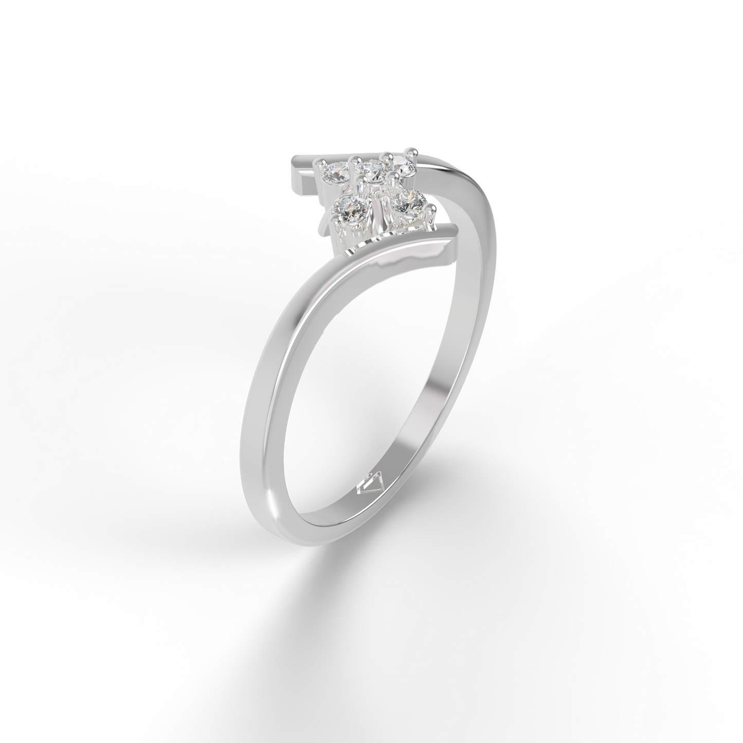 Guru Jewel's Devastating C.Z Diamond Studded Ring For Her