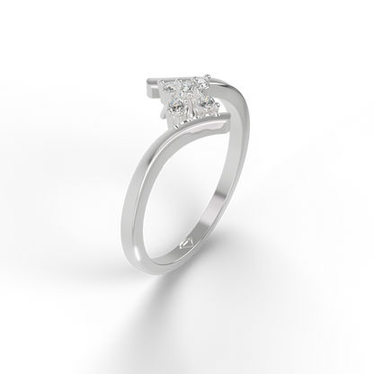 Guru Jewel's Devastating C.Z Diamond Studded Ring For Her