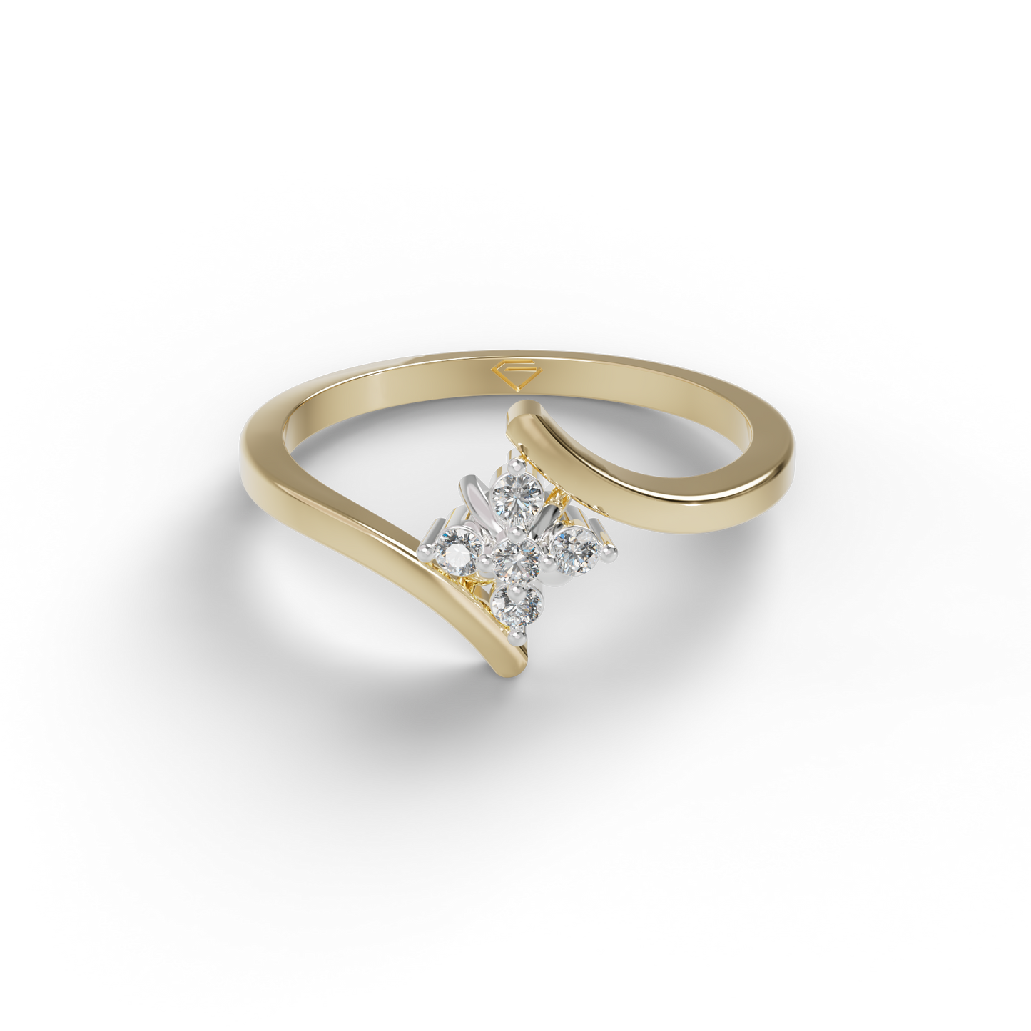 Guru Jewel's Devastating C.Z Diamond Studded Ring For Her