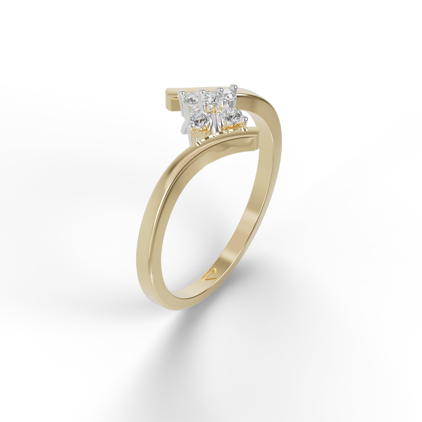 Guru Jewel's Devastating C.Z Diamond Studded Ring For Her