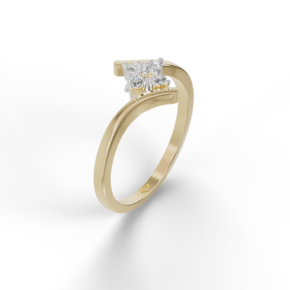 Guru Jewel's Devastating C.Z Diamond Studded Ring For Her