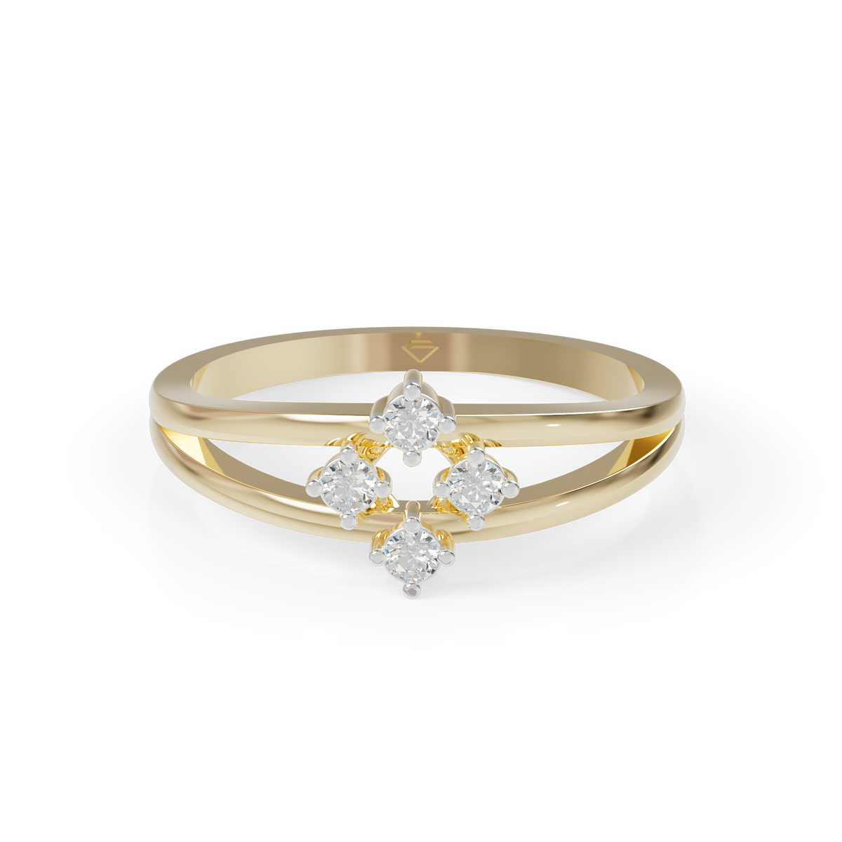 Guru Jewel's Fascinating C.Z Diamond Studded Silver Ring