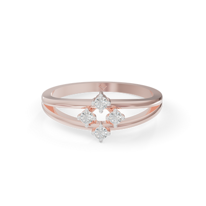 Guru Jewel's Fascinating C.Z Diamond Studded Silver Ring