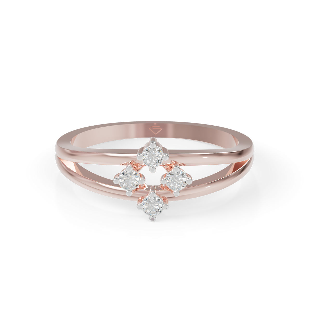 Guru Jewel's Fascinating C.Z Diamond Studded Silver Ring