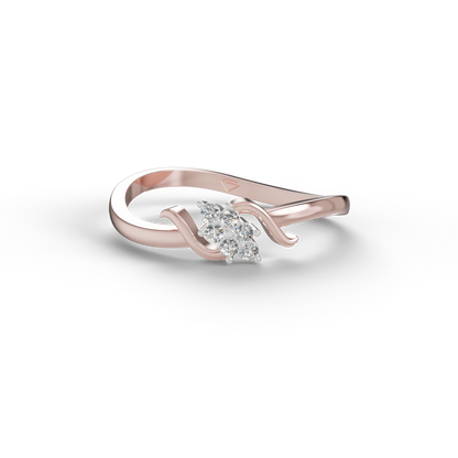 Guru Jewel's Glamorous C.Z Diamond Studded Silver Ring For Her