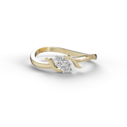 Guru Jewel's Glamorous C.Z Diamond Studded Silver Ring For Her