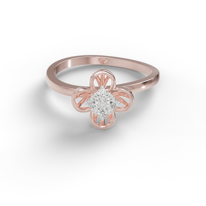Guru Jewel's Impressive C.Z Diamond Studded Silver Ring For Her