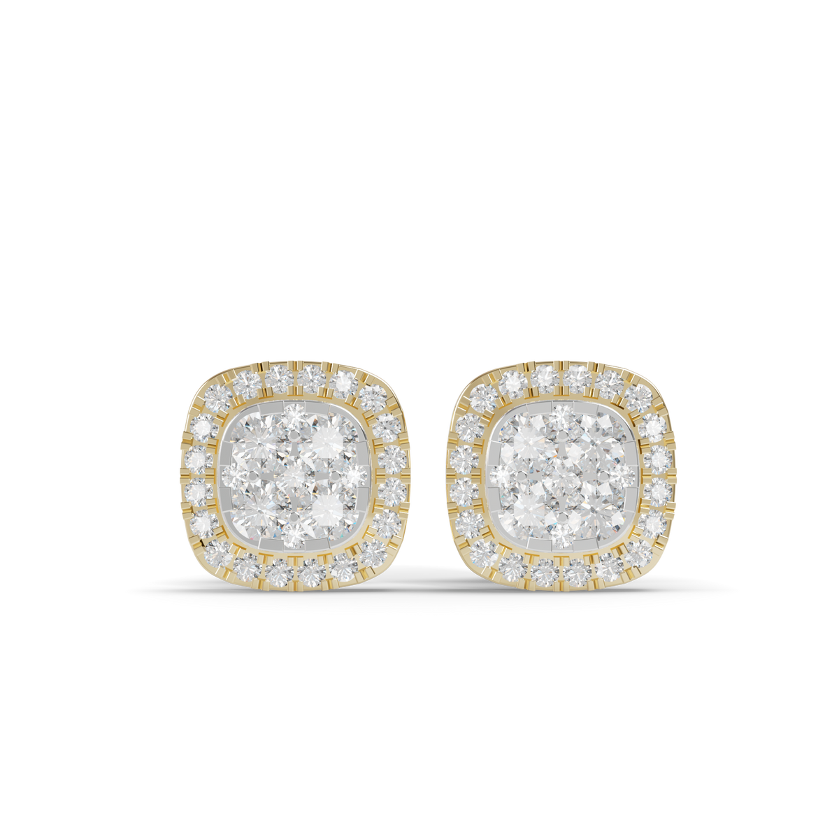 Guru Jewel's Fabulous Diamond Studded Silver Earrings For Her