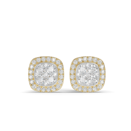 Guru Jewel's Fabulous Diamond Studded Silver Earrings For Her