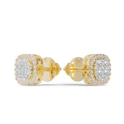 Guru Jewel's Fabulous Diamond Studded Silver Earrings For Her