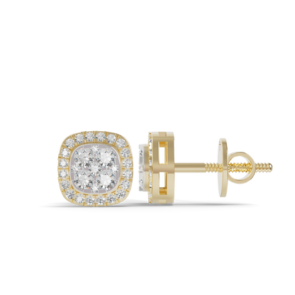 Guru Jewel's Fabulous Diamond Studded Silver Earrings For Her