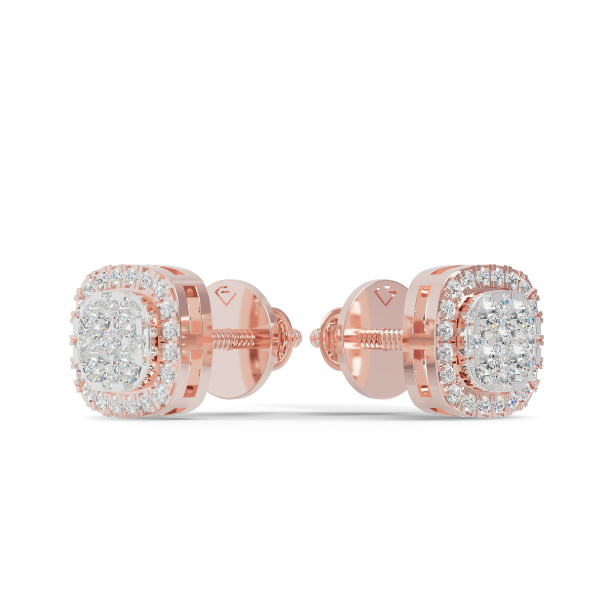 Guru Jewel's Fabulous Diamond Studded Silver Earrings For Her