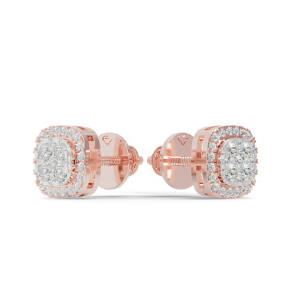 Guru Jewel's Fabulous Diamond Studded Silver Earrings For Her