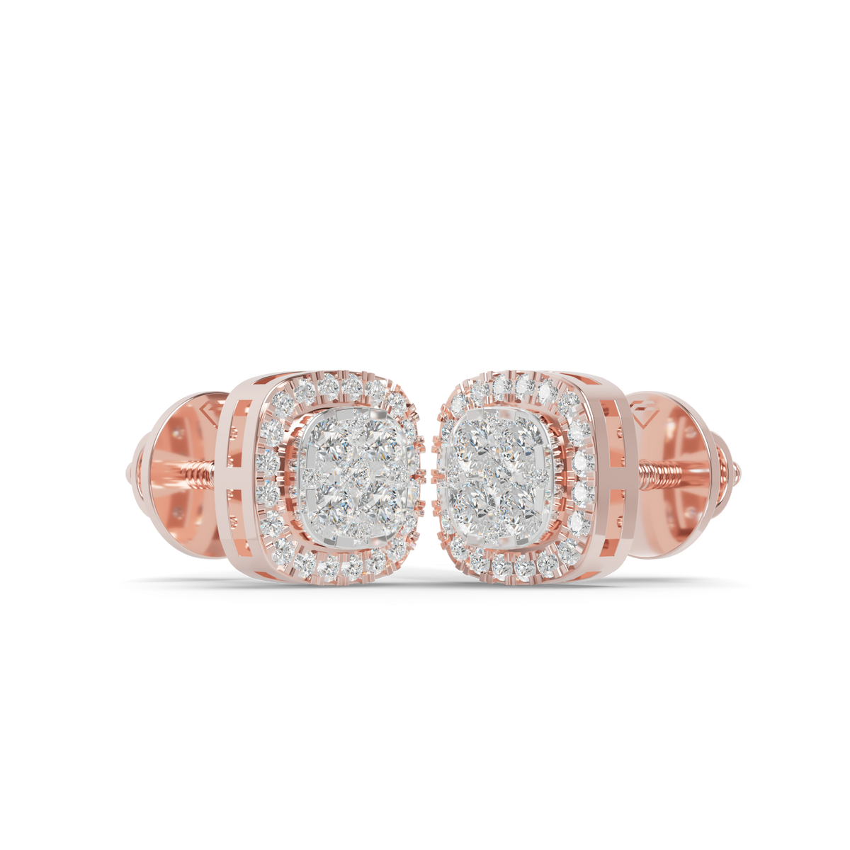 Guru Jewel's Fabulous Diamond Studded Silver Earrings For Her