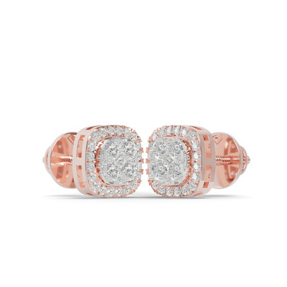 Guru Jewel's Fabulous Diamond Studded Silver Earrings For Her