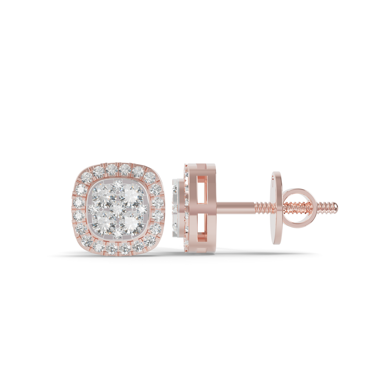 Guru Jewel's Fabulous Diamond Studded Silver Earrings For Her