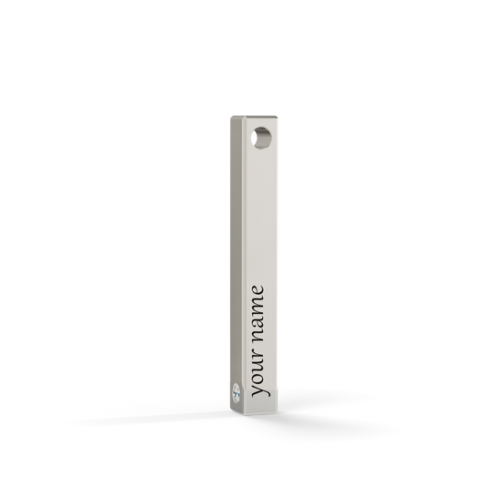 Guru Jewel's Minimalist Solitaire Bar Pendant for Her