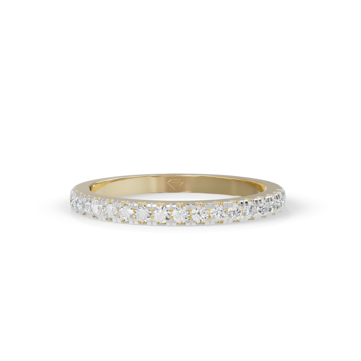 Guru Jewel's Dazzling Full Circle Diamond Silver Ring for Her