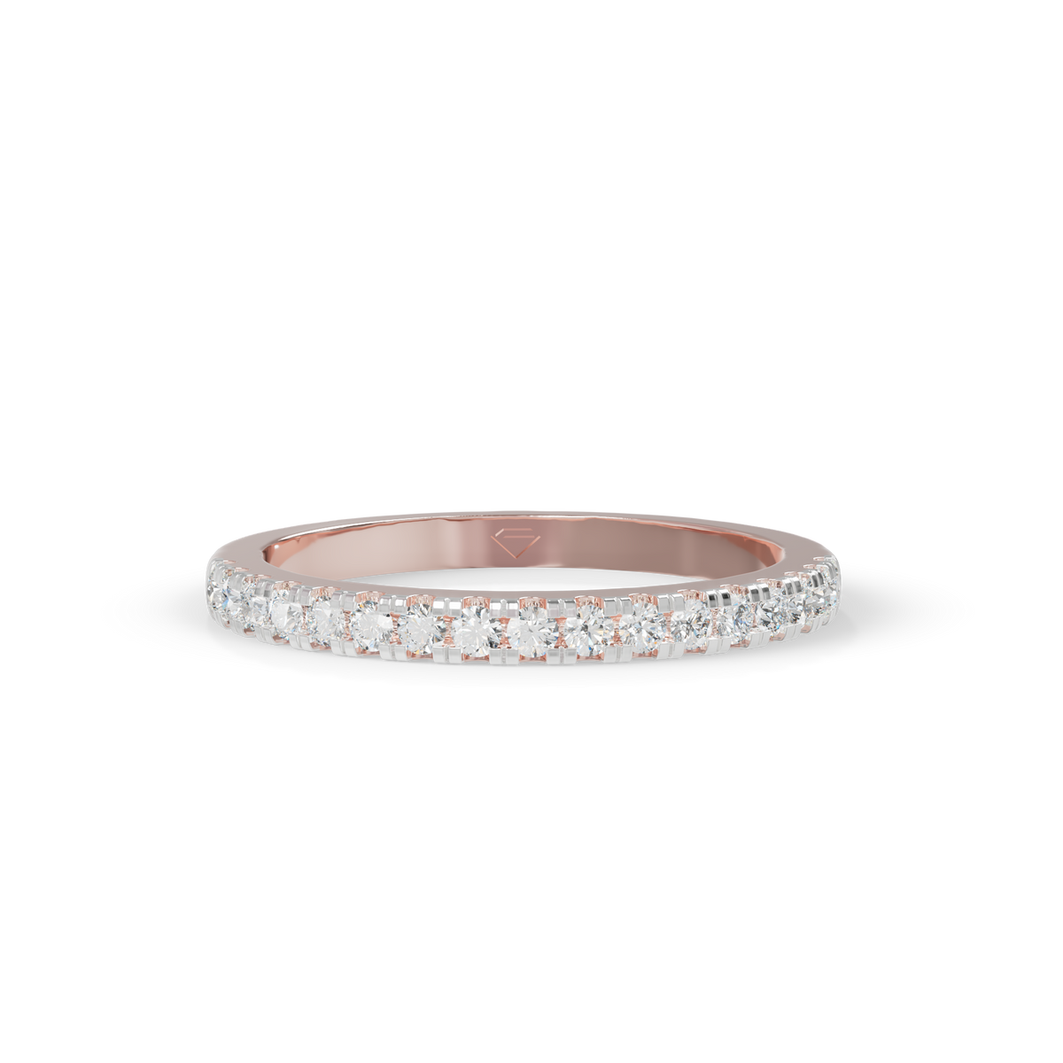 Guru Jewel's Dazzling Full Circle Diamond Silver Ring for Her