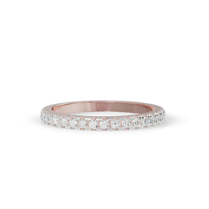 Guru Jewel's Dazzling Full Circle Diamond Silver Ring for Her