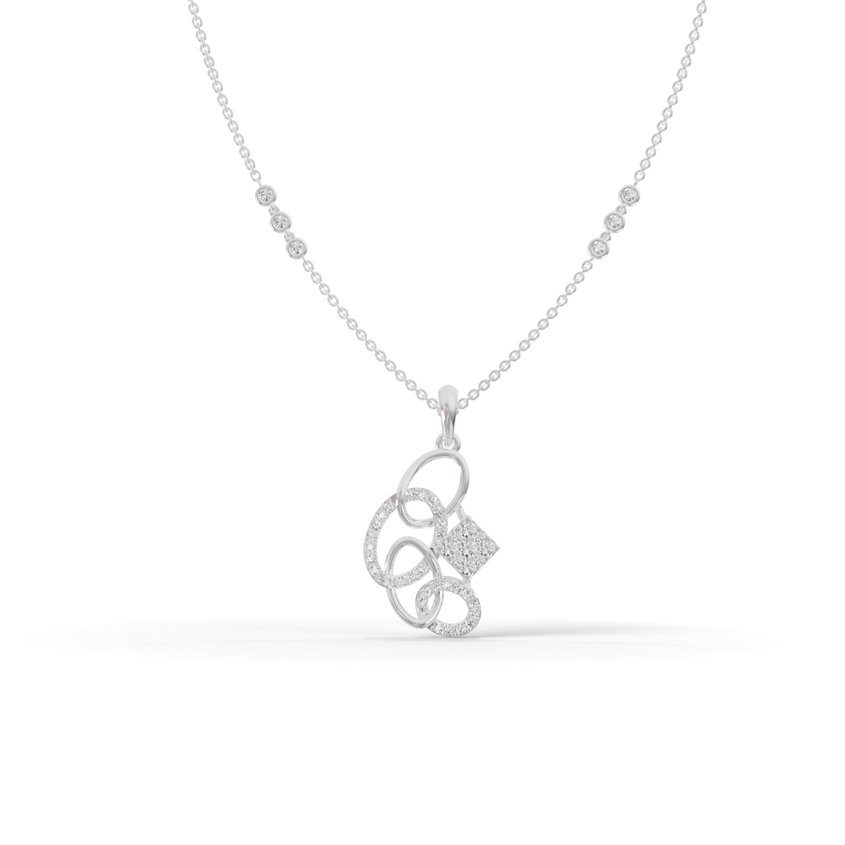 Guru Jewel's Luminous Multi-Circle Linked Statement Pendant for Her