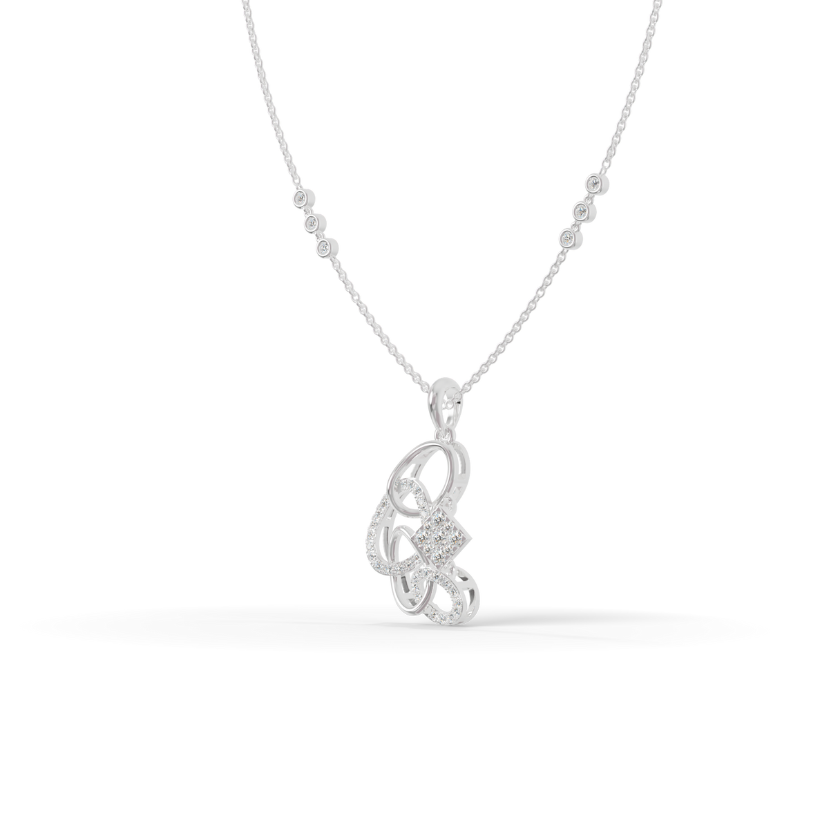 Guru Jewel's Luminous Multi-Circle Linked Statement Pendant for Her