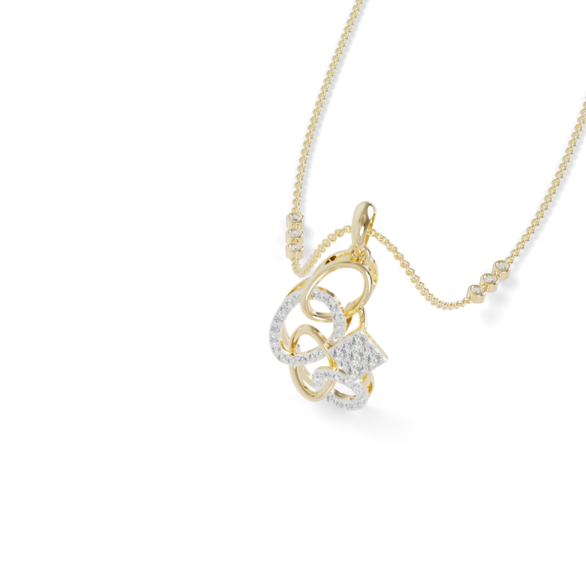 Guru Jewel's Luminous Multi-Circle Linked Statement Pendant for Her