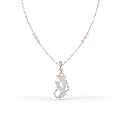 Guru Jewel's Modern Angular Pave-Accented Pendant for Her