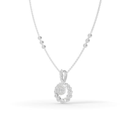 Guru Jewel's Sophisticated Floral-Border Circular Statement Pendant for Her