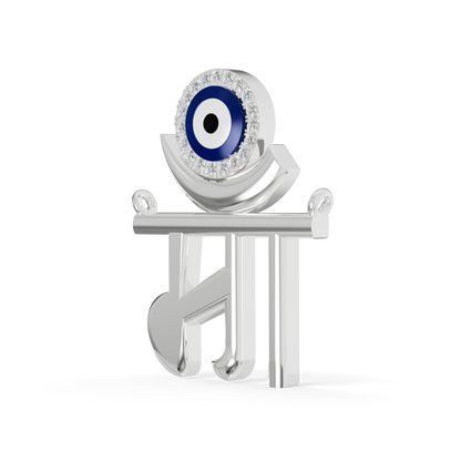 Guru Jewel's Eternal Motherhood Diamond & Evil Eye "Maa" Pendant for Her