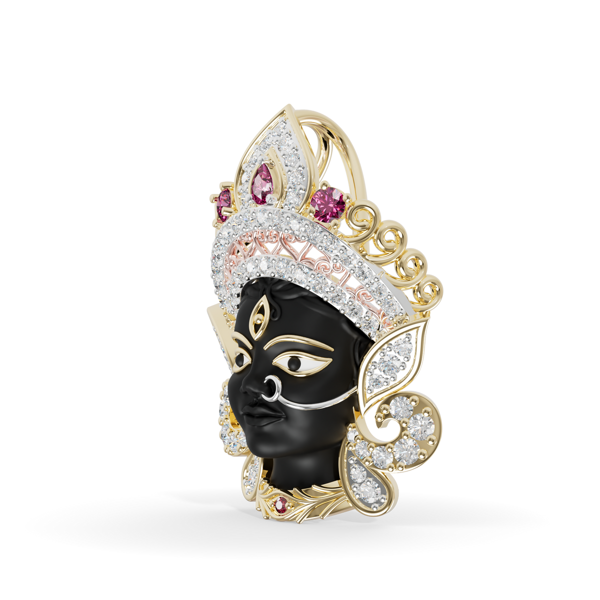 Guru Jewel's Divine Goddess Kali Convertible Pendant and Broach for Her