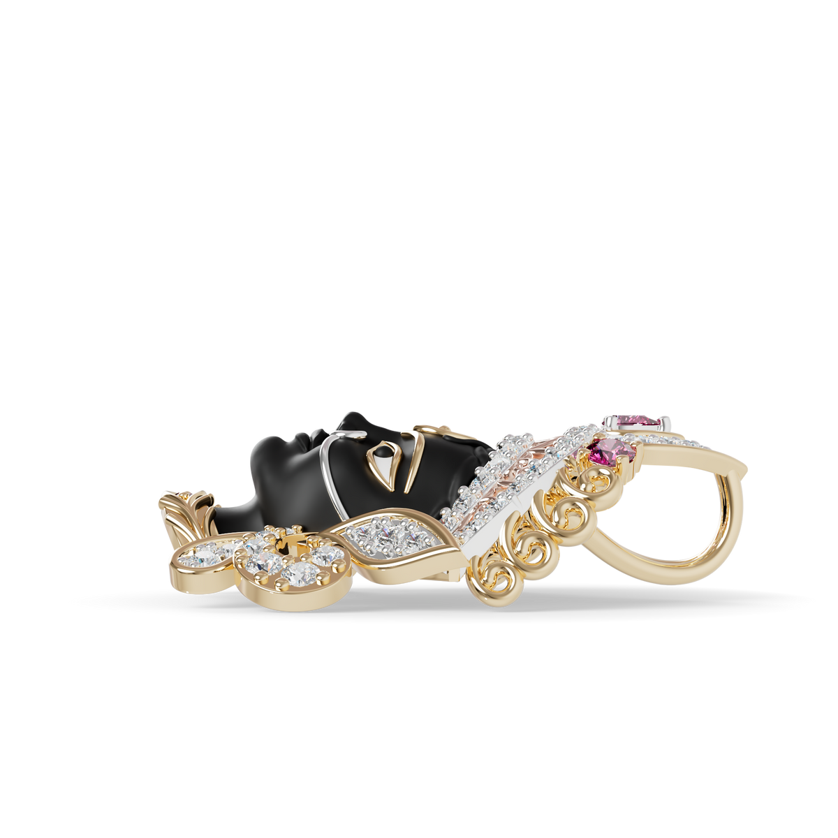 Guru Jewel's Divine Goddess Kali Convertible Pendant and Broach for Her