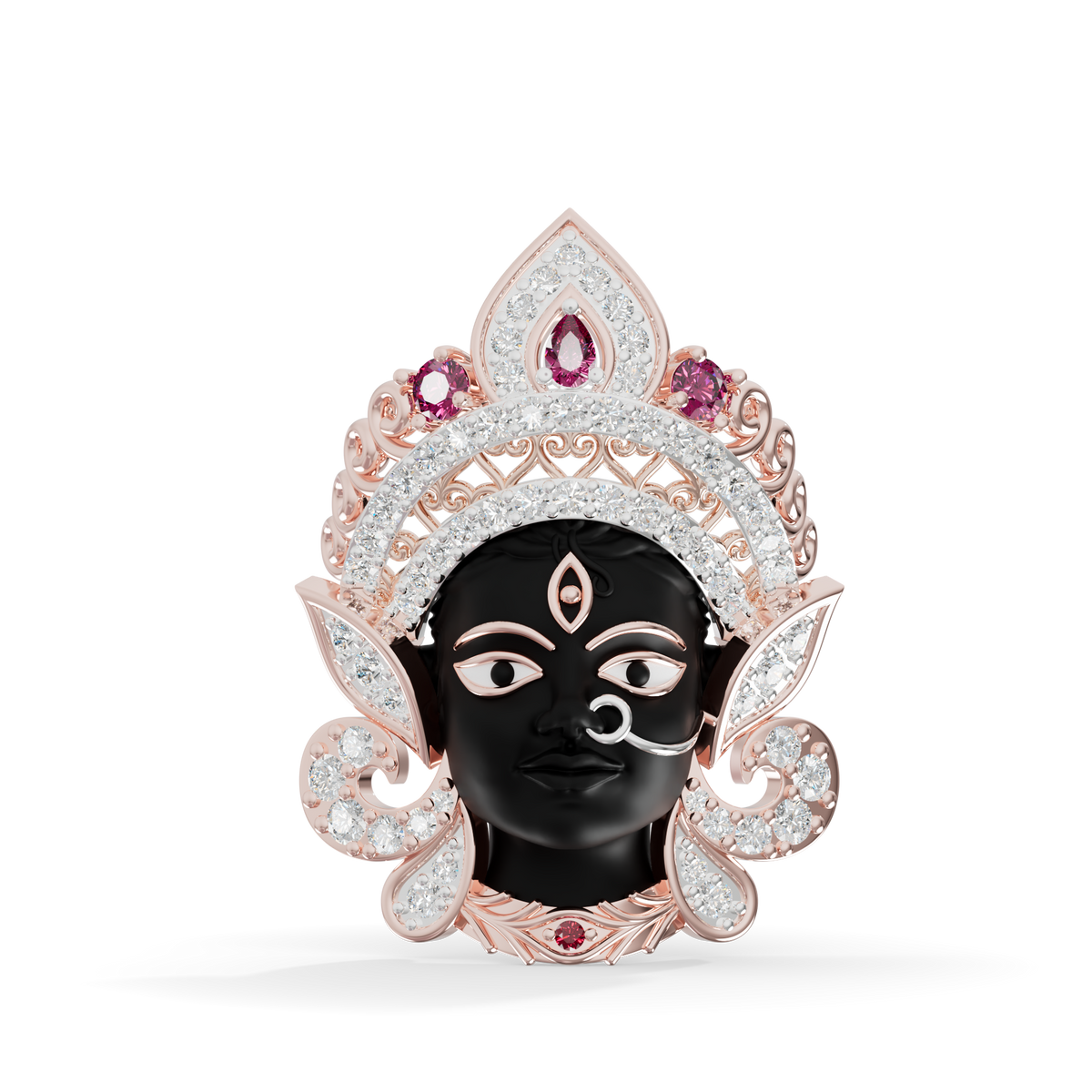 Guru Jewel's Divine Goddess Kali Convertible Pendant and Broach for Her