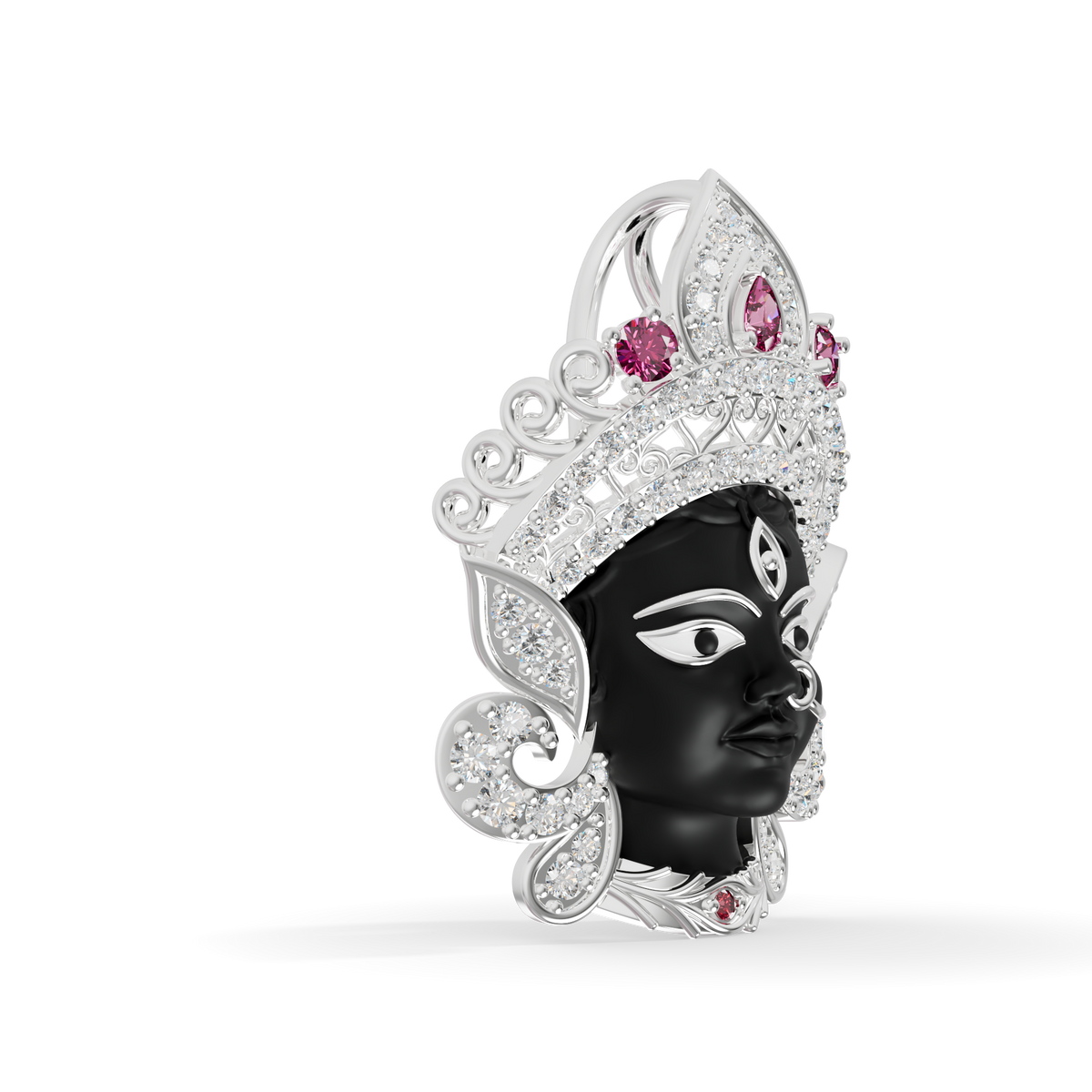 Guru Jewel's Divine Goddess Kali Convertible Pendant and Broach for Her